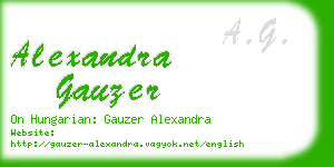 alexandra gauzer business card